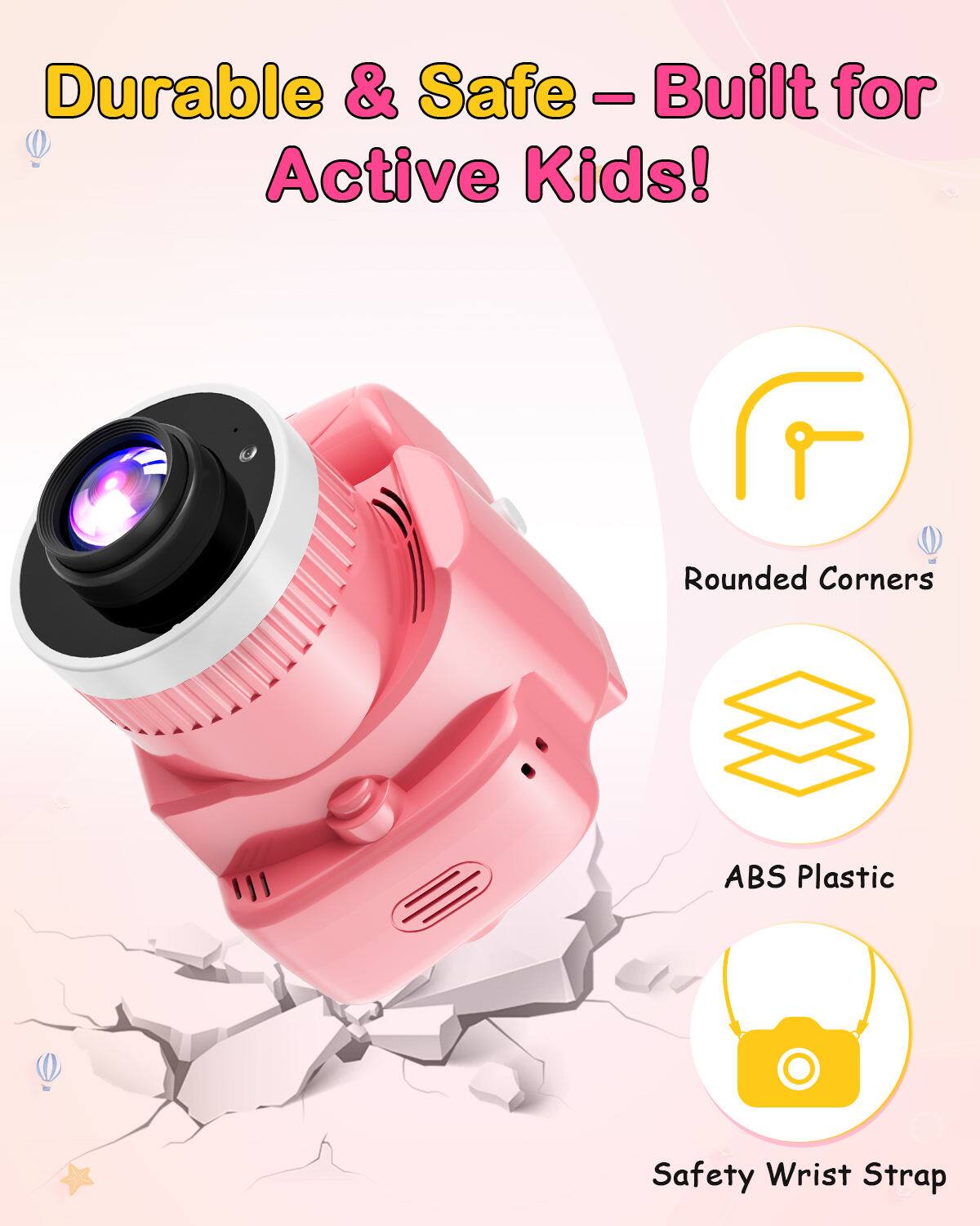Durable & Safe - Built for Active Kids!

- Rounded Corners
- ABS Plastic
- Safety Wrist Strap