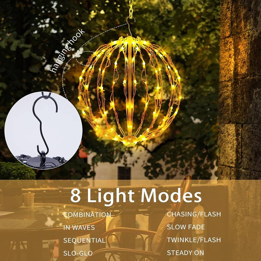 hook hanging  
8 Light Modes  
COMBINATION  
IN WAVES  
SEQUENTIAL  
SLO-GLO  
CHASING/FLASH  
SLOW FADE  
TWINKLE/FLASH  
STEADY ON