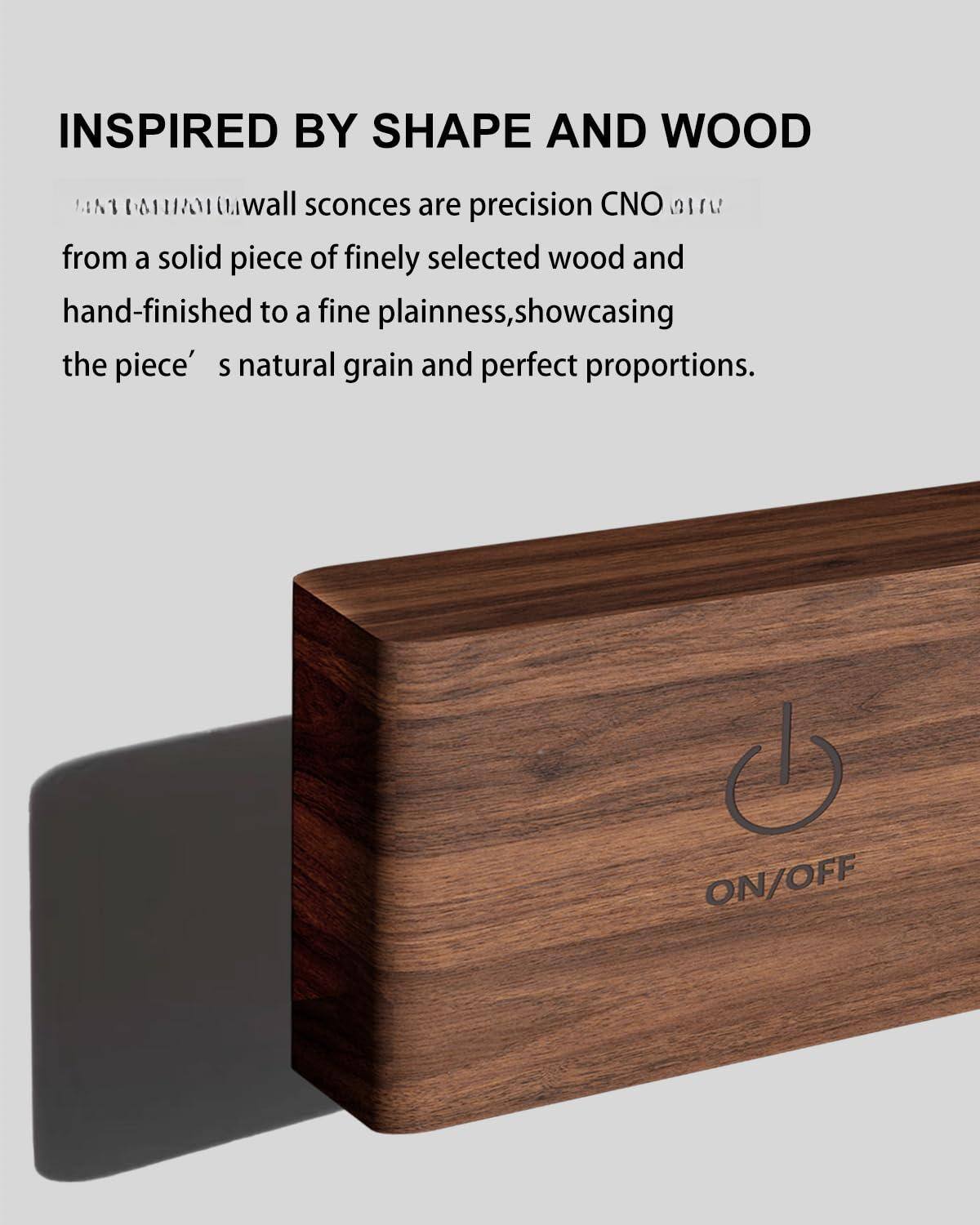 INSPIRED BY SHAPE AND WOOD

DMI wall sconces are precision CNC cut from a solid piece of finely selected wood and hand-finished to a fine plainness, showcasing the piece’s natural grain and perfect proportions.

ON/OFF