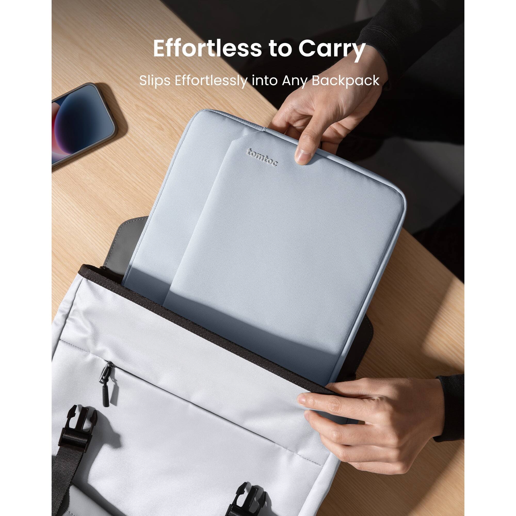 Effortless to Carry  
Slips Effortlessly into Any Backpack