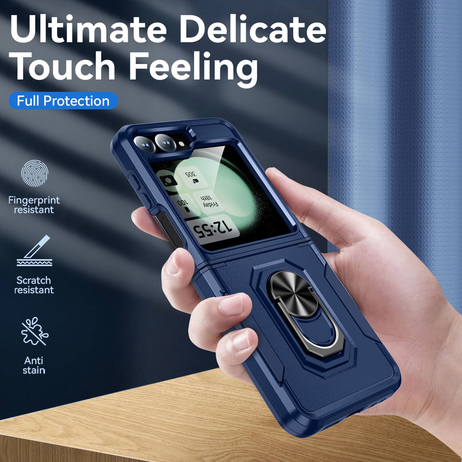 Ultimate Delicate Touch Feeling  
Full Protection  
Fingerprint resistant  
Scratch resistant  
Anti stain