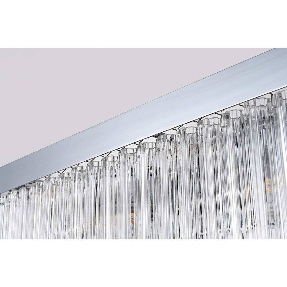 Back. Elegant Lighting - Harlow 19 inch Wall Sconce in Chrome - Chrome.