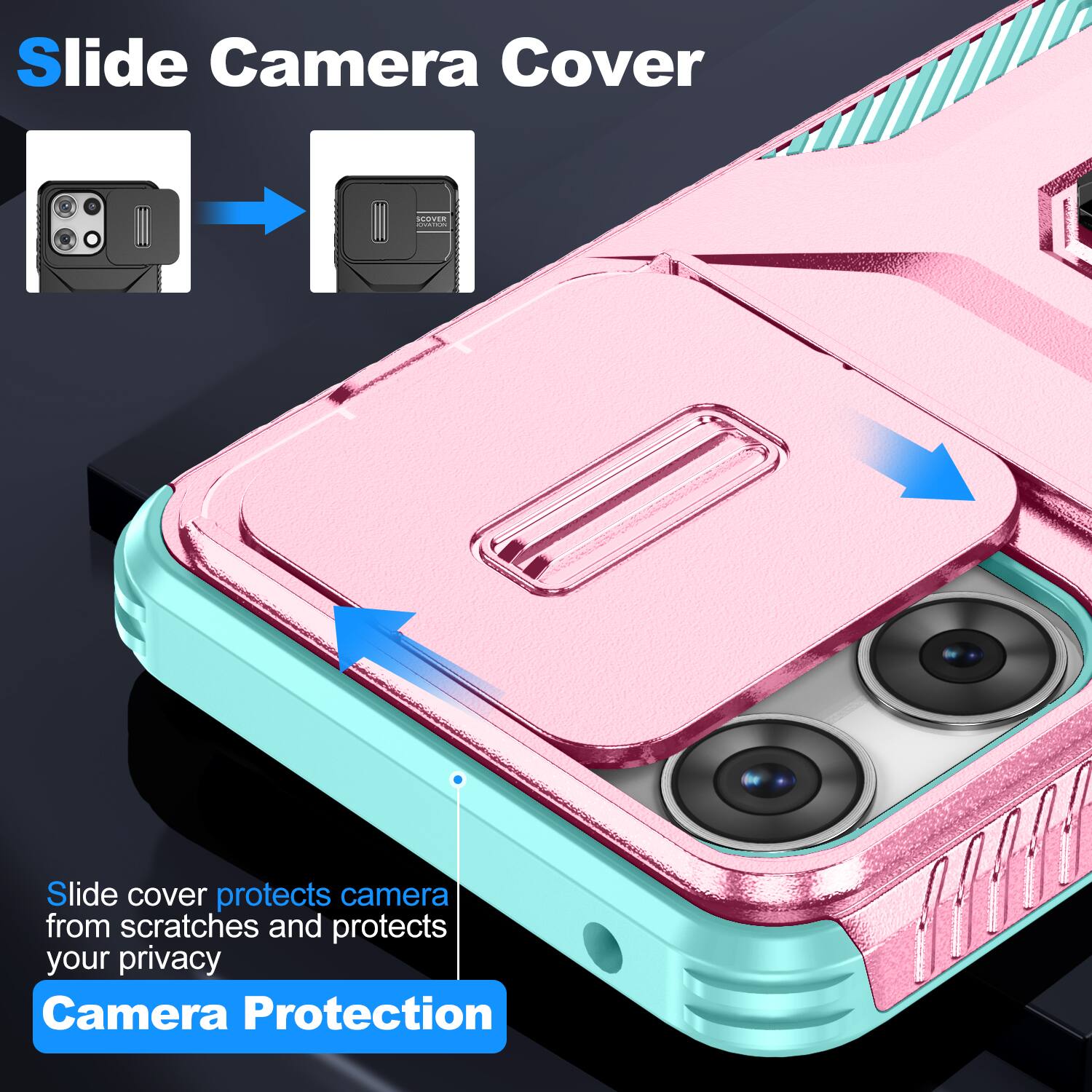Slide Camera Cover

SCOVER

Slide cover protects camera from scratches and protects your privacy

Camera Protection