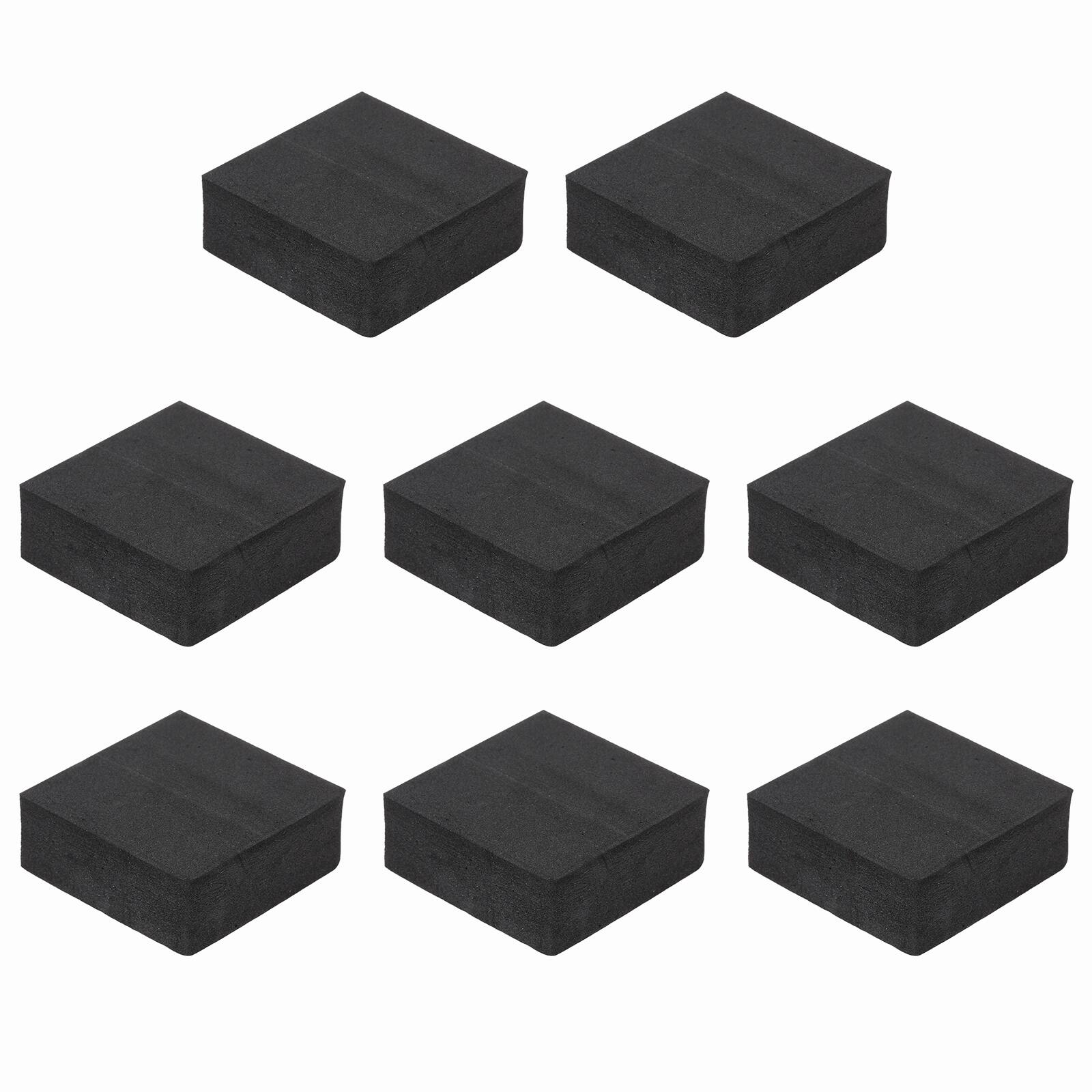 Unique Bargains - Single Sided Speaker Isolation Pads 50x50x20mm Square EVA Acoustic Foam Anti-Vibration Feet for Speaker Subwoofer, 8pcs - Black price history on PriceWatchPro