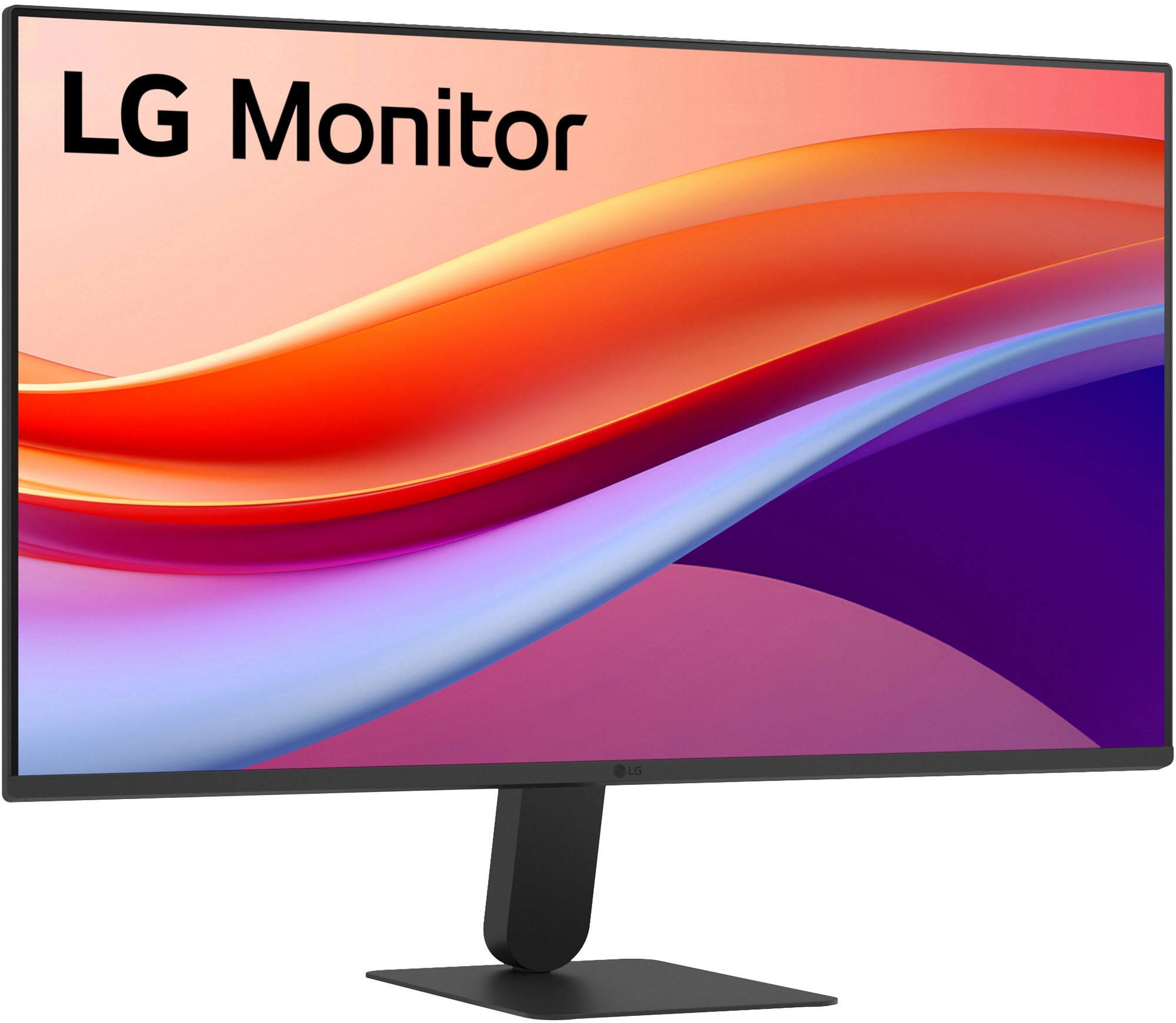 Alt View 1. LG - 27" IPS FHD 120Hz Monitor with HDR10 (HDMI) - Black.