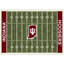 Imperial - Indiana Hoosiers 5'4'' x 7'8'' Home Field Rug - Black