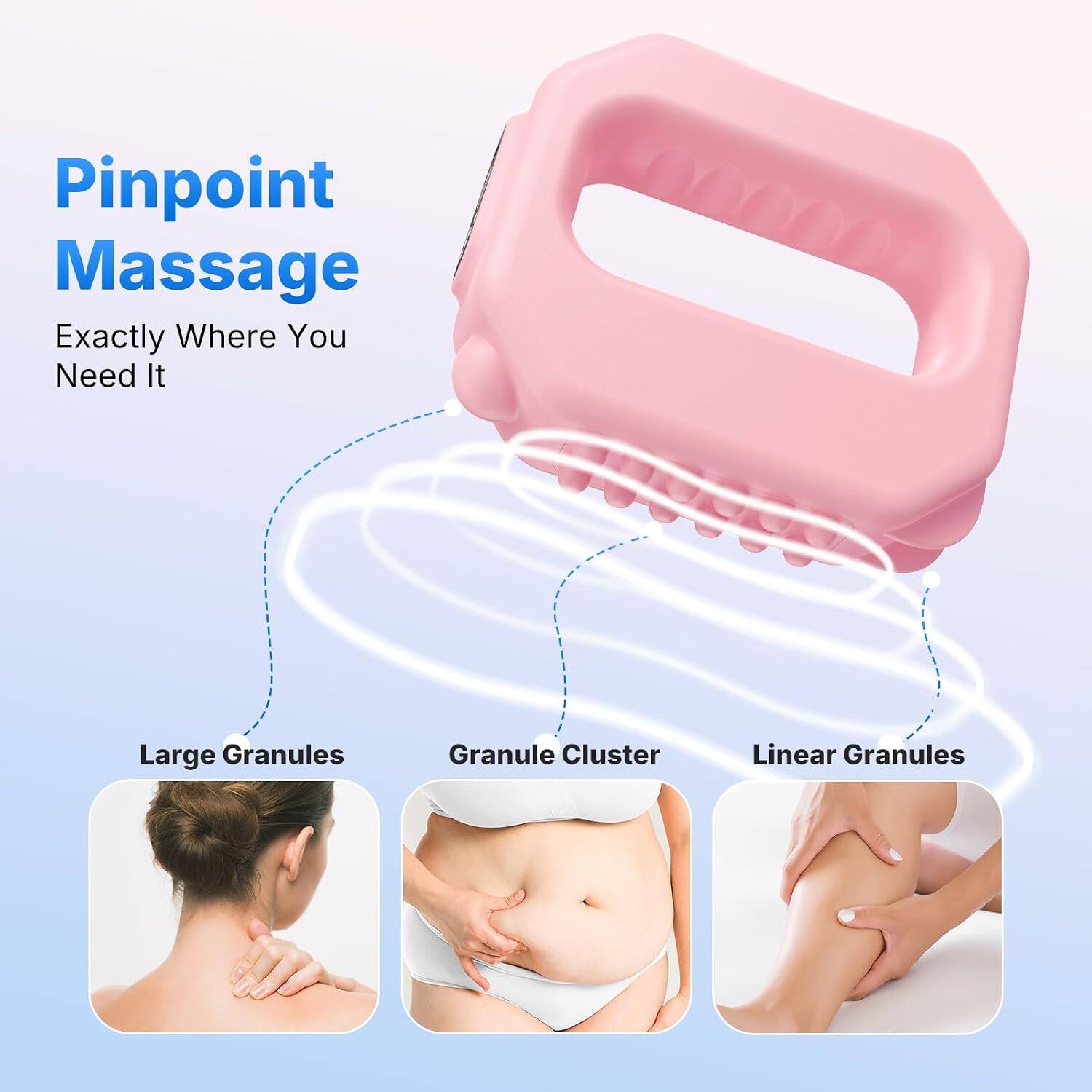 Pinpoint Massage Exactly Where You Need It

Large Granules  
Granule Cluster  
Linear Granules