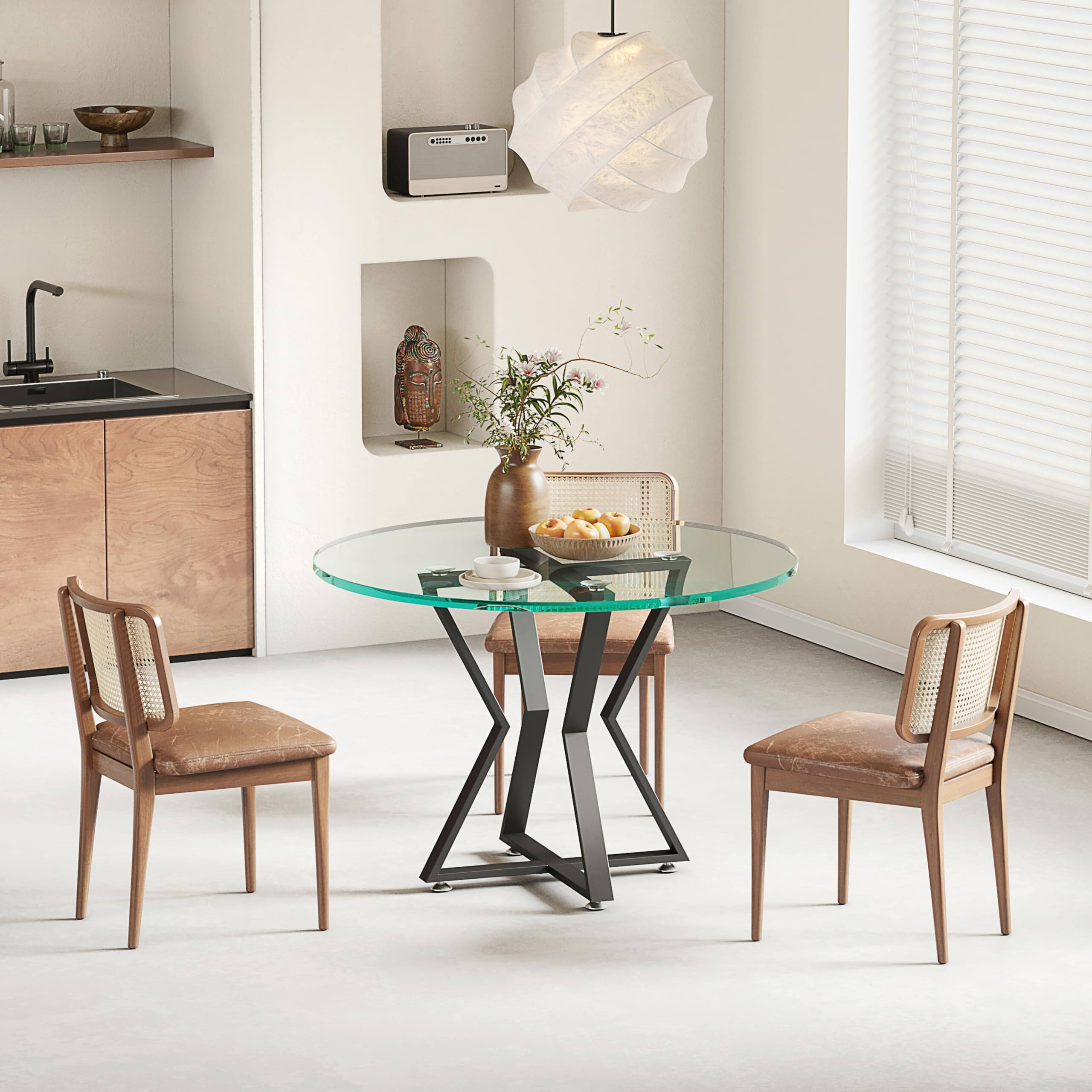 Alt View 2. MAGICAL RUBS - 28 Inch Modern Table Base Metal Pedestal Dinning With Suction Cups  Commercial Heavy Duty Restaurant Desk For - Default.