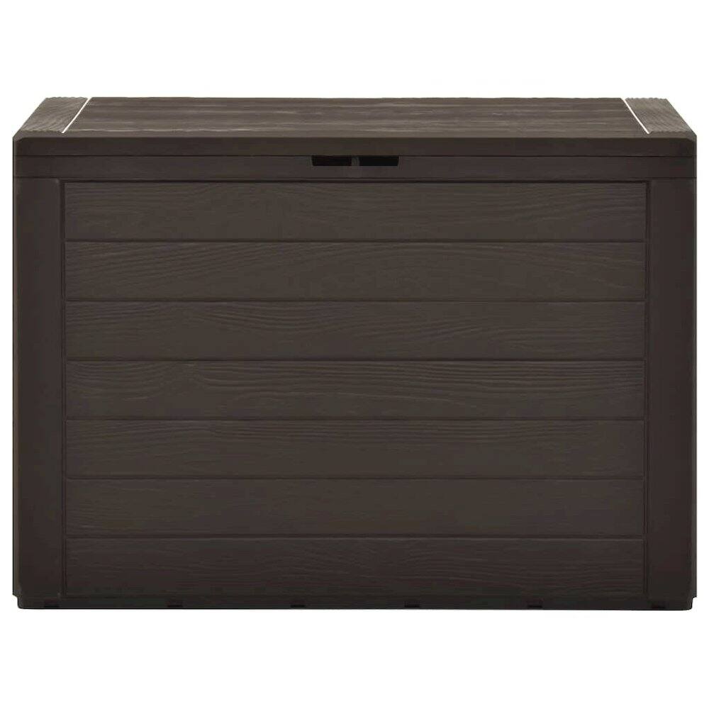 Angle. vidaXL - Storage Box Polypropylene - Brown.