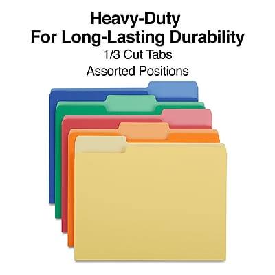 Heavy-Duty  
For Long-Lasting Durability  
1/3 Cut Tabs  
Assorted Positions