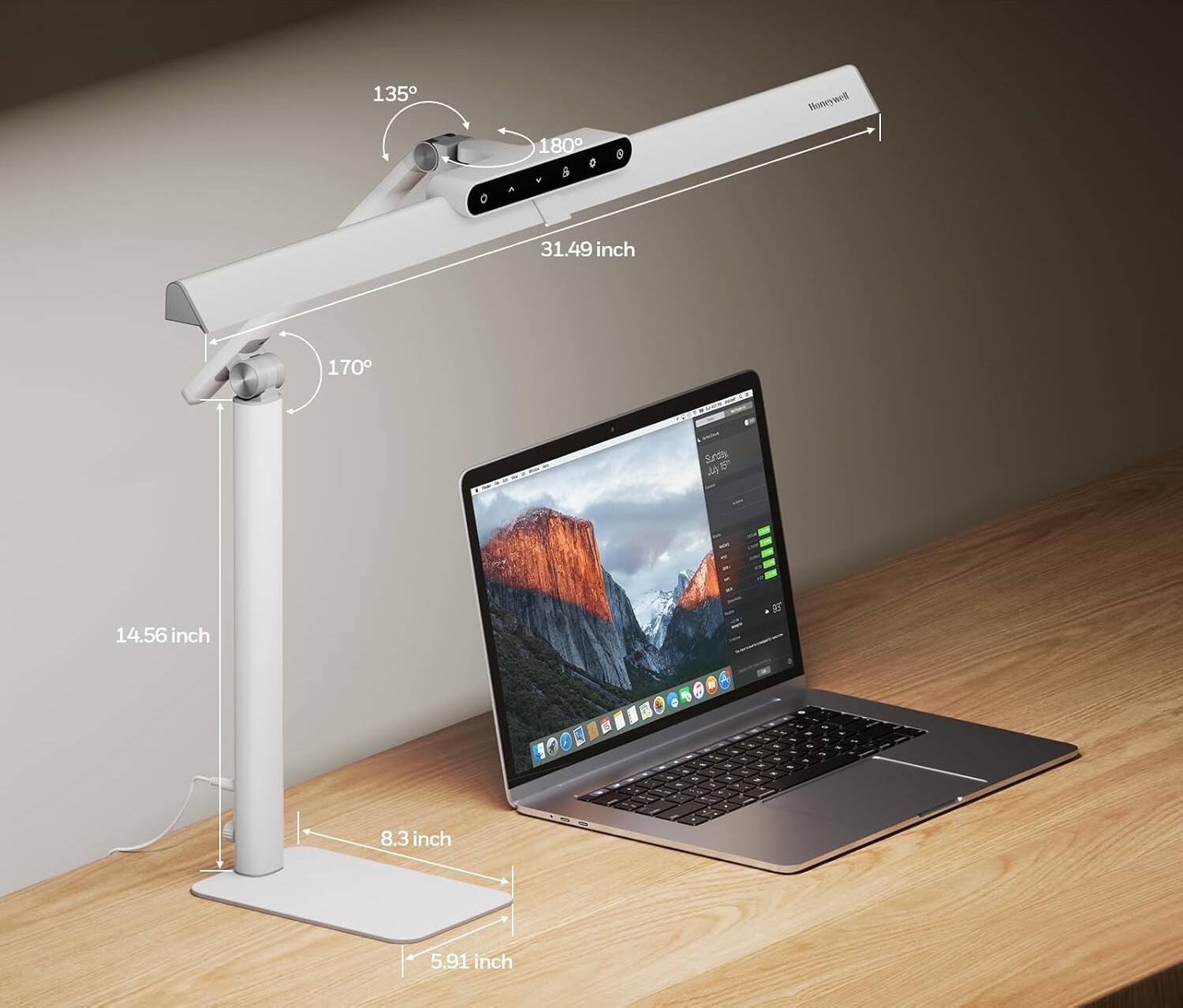 135° 180° Hooeywell O a 31.49 inch 170° Surtil J 14.56 inch g E E e 8.3 inch 5.91 inch