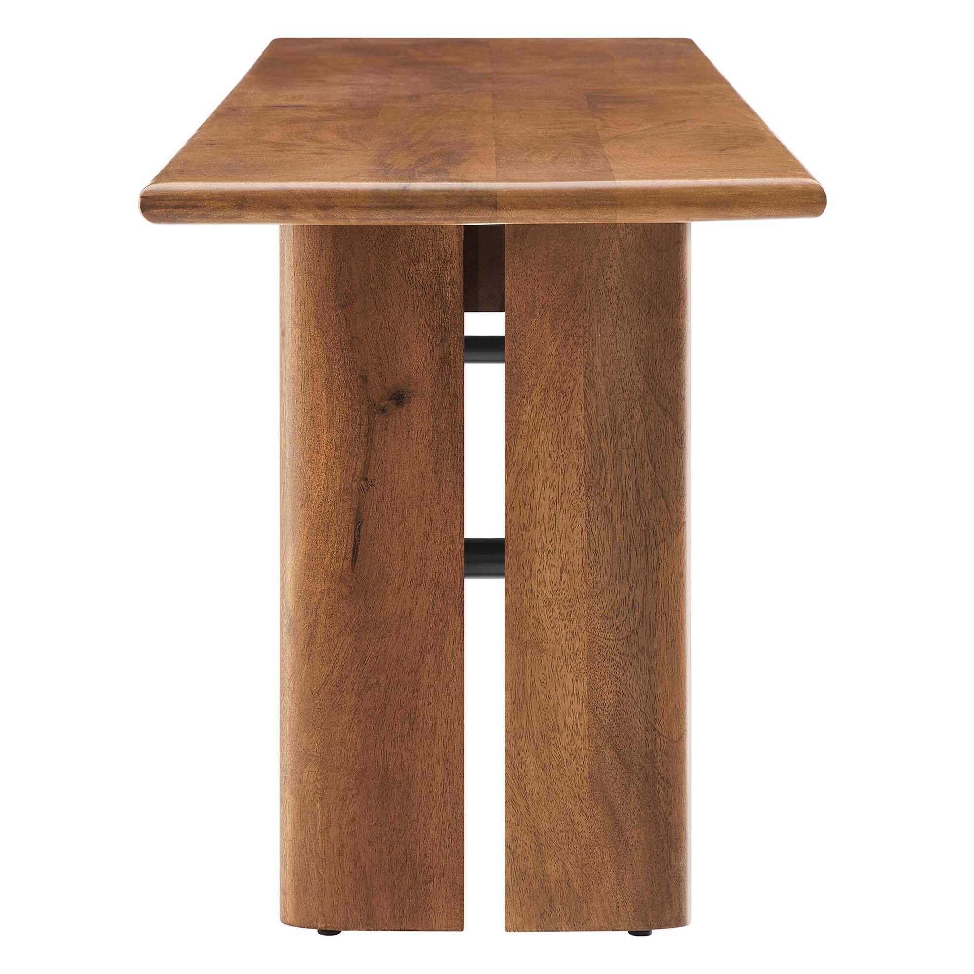 Back. Modway - Amistad 72" Wood Bench by Modway - Brown.