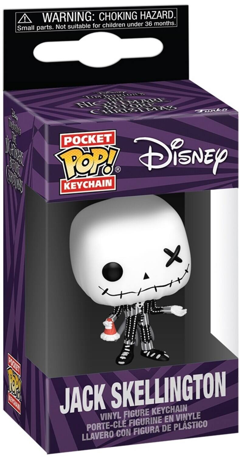 **WARNING: CHOKING HAZARD.**  
Small parts. Not suitable for children under 36 months.

**POCKET POP! KEYCHAIN**  
**Disney**

**JACK SKELLINGTON**  
VINYL FIGURE KEYCHAIN  
PORTE-CLE FIGURINE EN VINYLE  
LLAVERO CON FIGURA DE PLÁSTICO