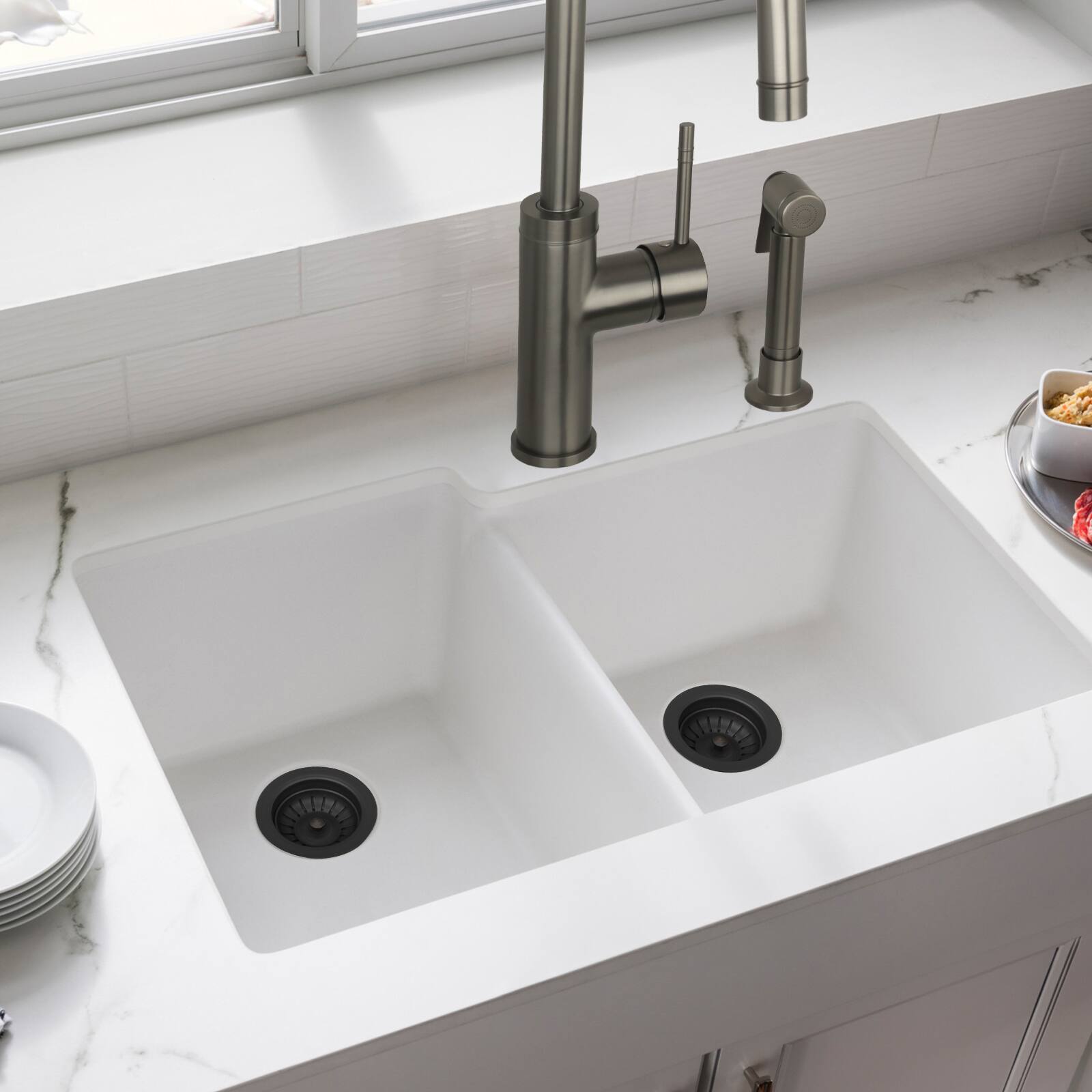 Alt View 2. Akicon - Akicon Solid Brass Kitchen Sink Strainer with Basket for 3-1/2 in. Standard Strainer Drain in Oil Rubbed Bronze - Oil Rubbed Bronze.