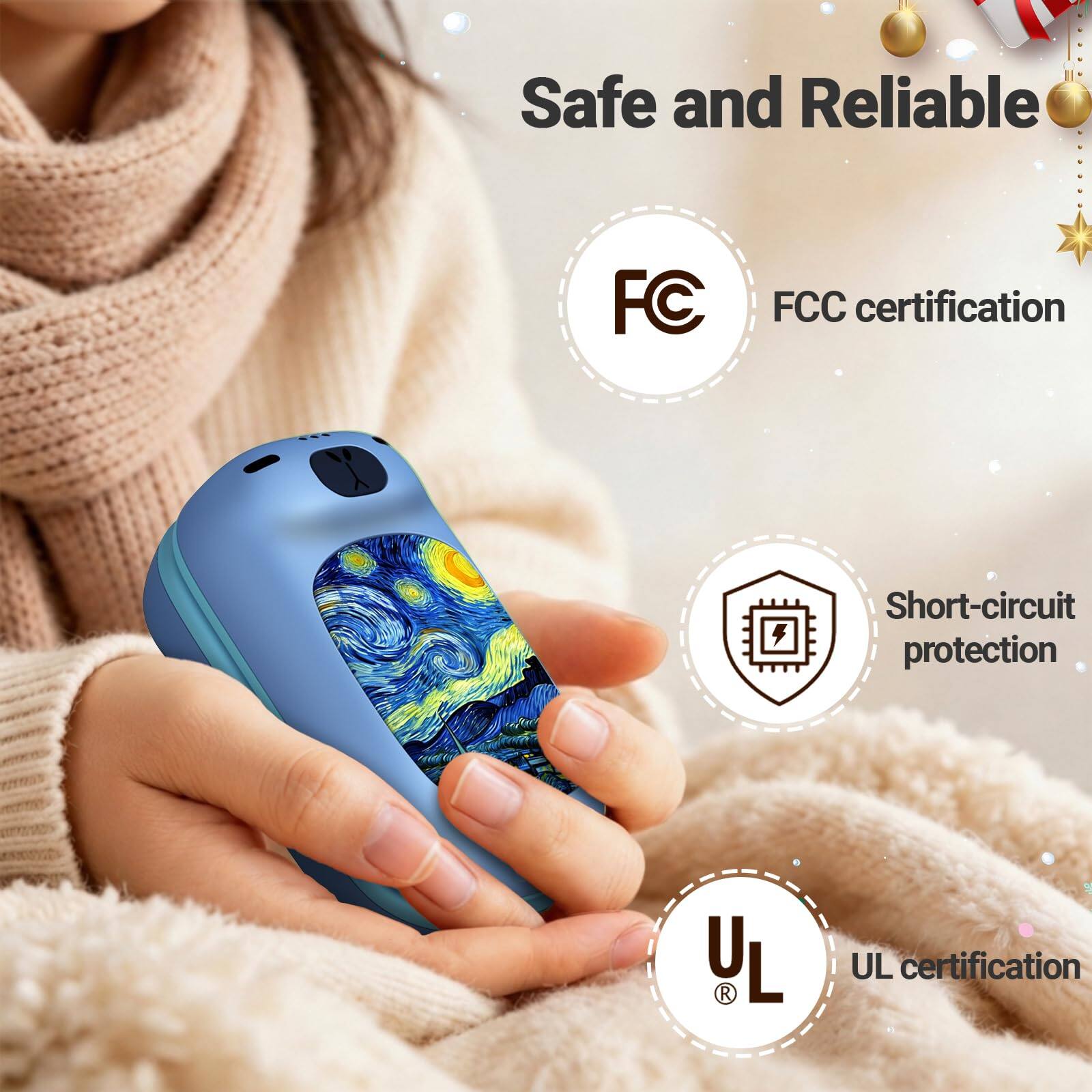 Safe and Reliable  
FC  
FCC certification  
Short-circuit protection  
UL  
UL certification
