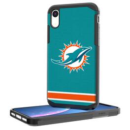 Keyscaper - NFL - Miami Dolphins iPhone Rugged Stripe Design Case - 13 - Multicolor