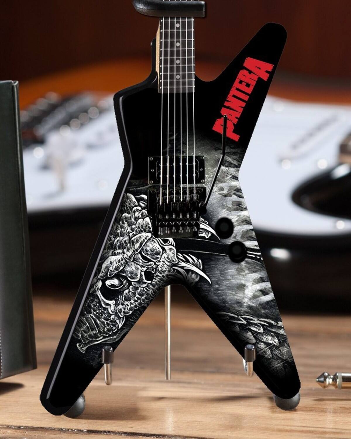 Alt View 1. Axe Heaven - Dimebag Darrell - Axe Heaven Dimebag Darrell Pantera Dean Black & White Southern Trendkill ML Mini - Collectibles - Multicolor.