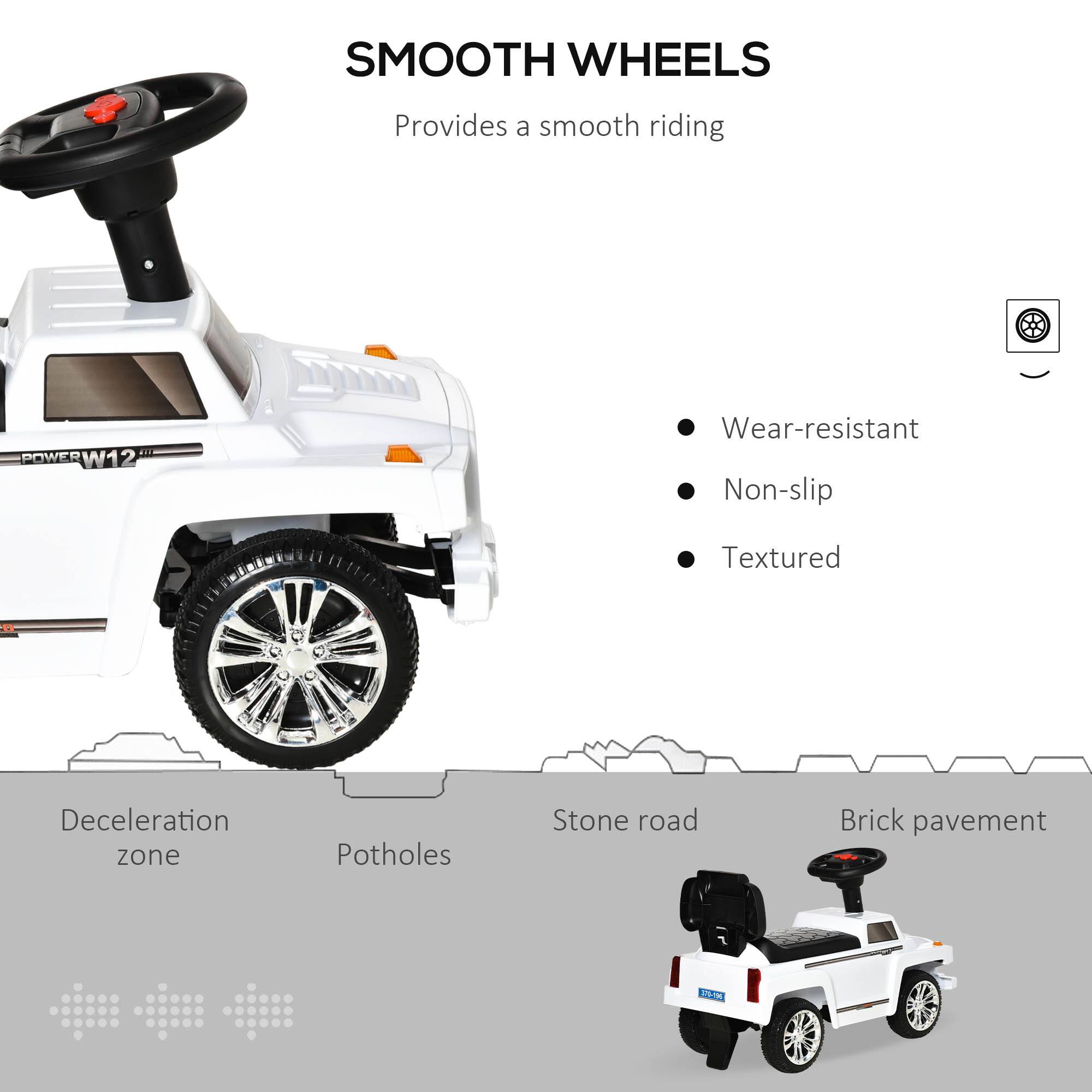 SMOOTH WHEELS  
Provides a smooth riding  

- Wear-resistant  
- Non-slip  
- Textured  

Deceleration zone  
Potholes  
Stone road  
Brick pavement
