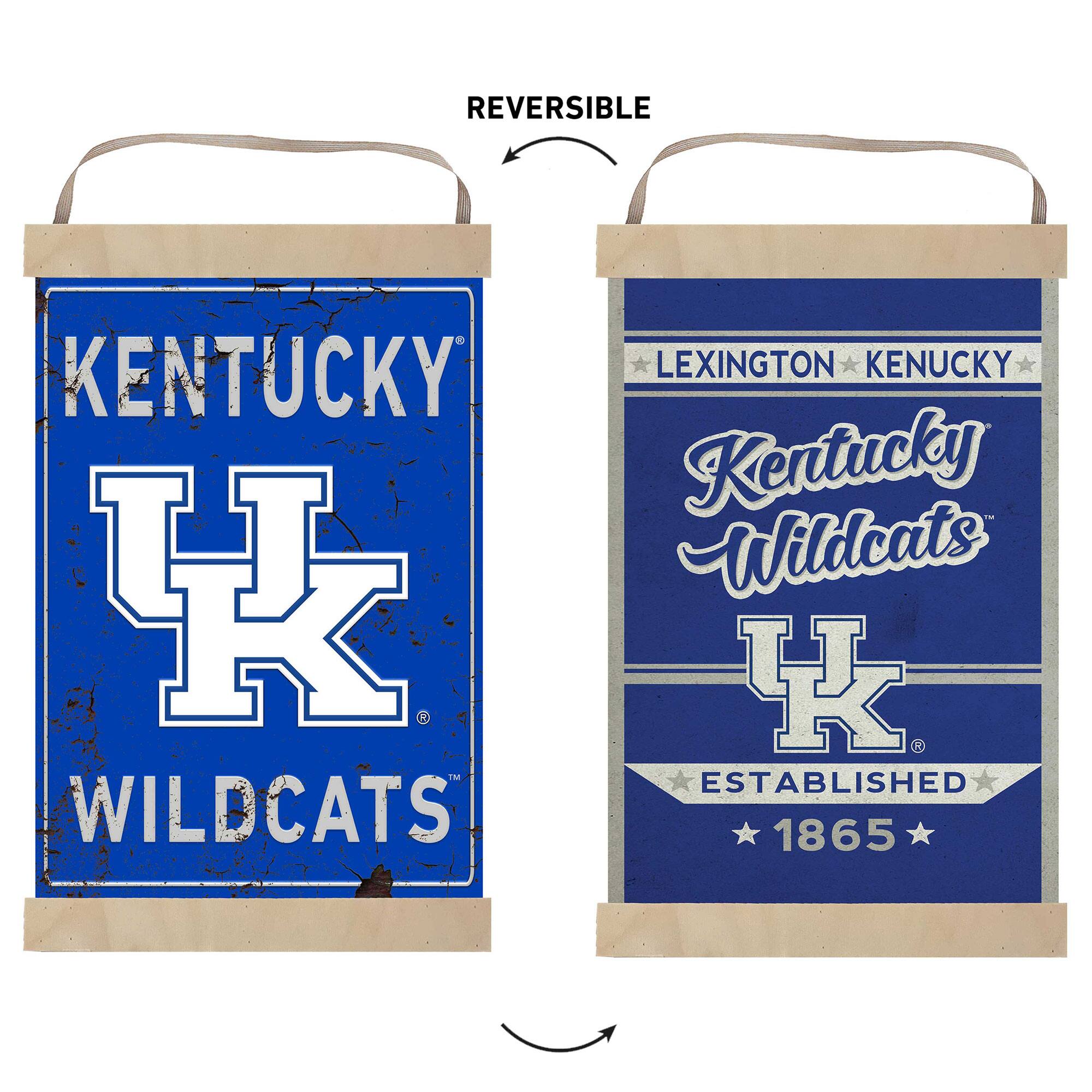 REVERSIBLE  
KENTUCKY  
LEXINGTON * KENUCKY  
Kentucky Wildcats  
K  
ESTABLISHED 1865