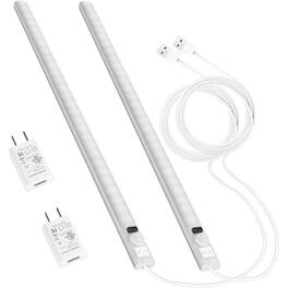 ACJPR - 15.7" Touchless Under Cabinet Lights 2-Pack – USB Plug-In, Dimmable LED