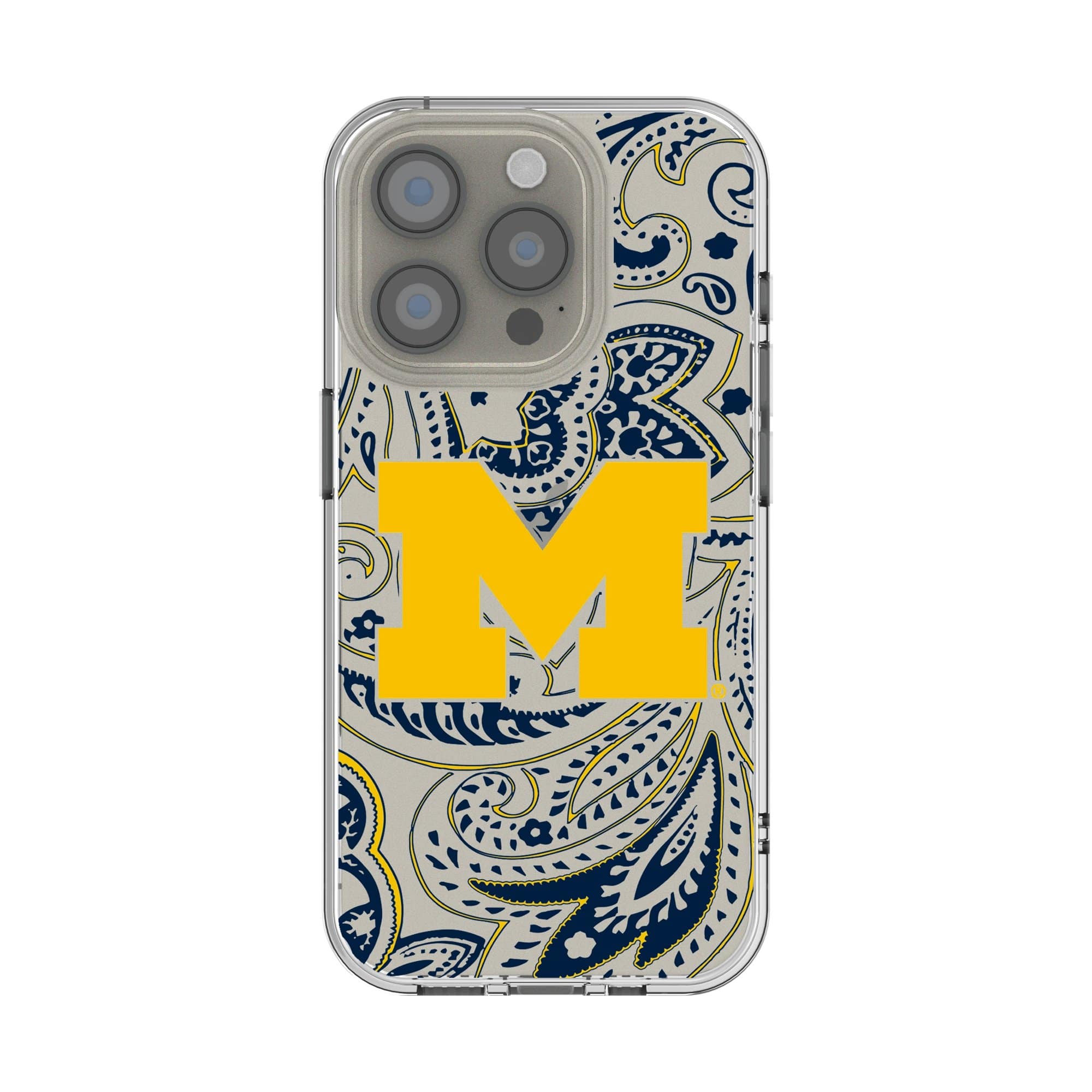 Keyscaper - NCAA - Michigan Wolverines Paisley iPhone Clear Case - 15 Pro Max - Multicolor price history on PriceWatchPro