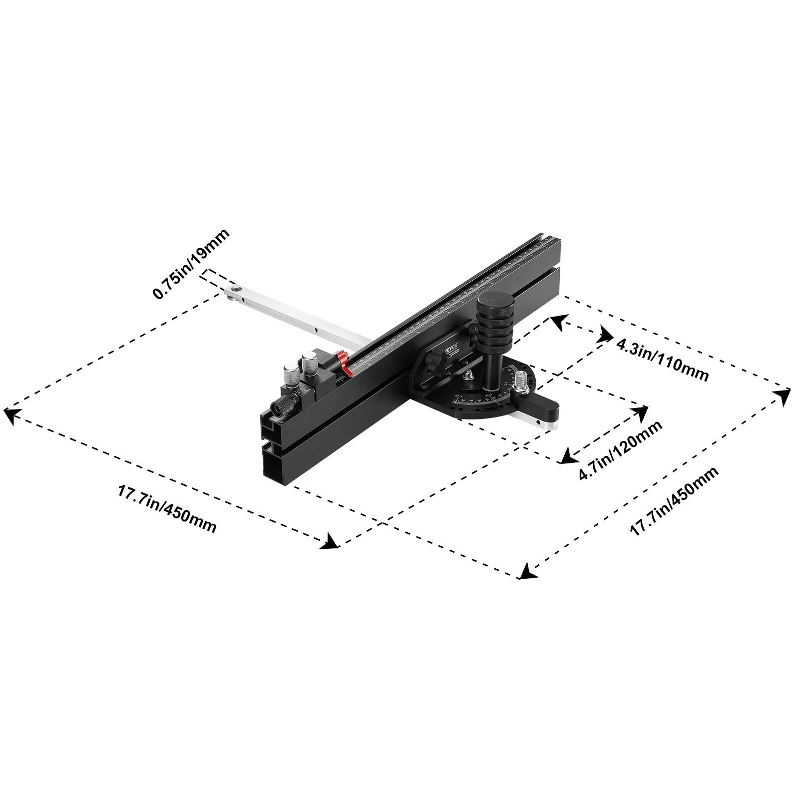 0.75in/19mm  
17.7in/450mm  
4.3in/110mm  
4.7in/120mm  
17.7in/450mm