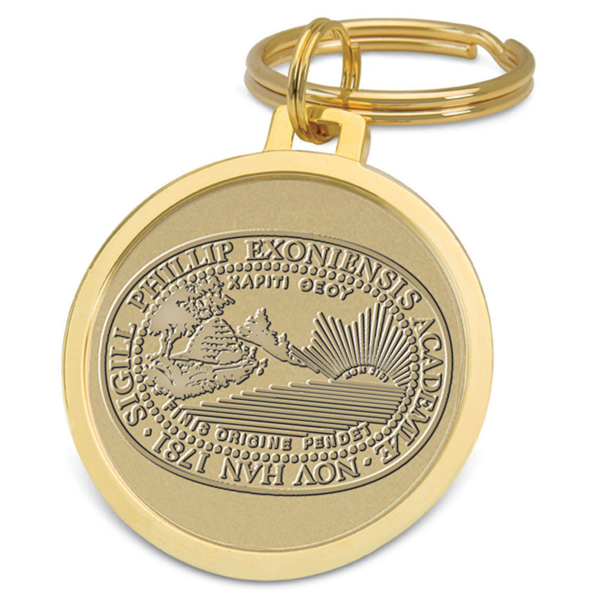 Jardine - Phillips Exeter Academy Big Red Team Logo Split-Wire Key Ring - Gold