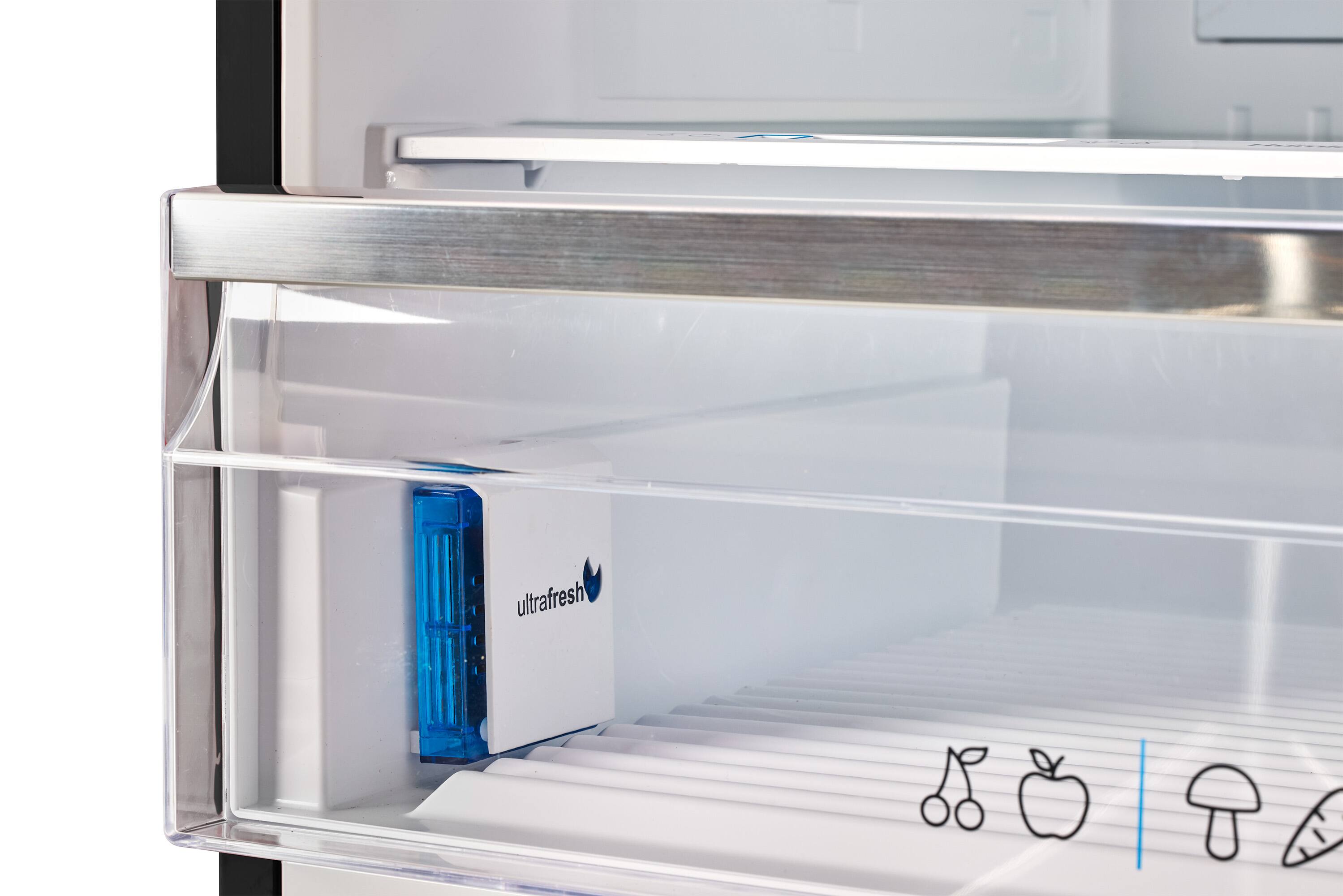 Alt View 4. Unique Appliances - Classic Retro 16.7 cu.ft Bottom Freezer Counter Depth Refrigerator - Matte Black.