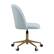 Left. Linon Home Décor - Andrea Plush Velvet Fabric Rolling Desk Chair - Light Blue.