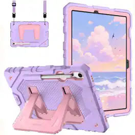 Kitcheniva - Shockproof Case for Samsung Galaxy Tab S10 Lite / S10 FE Stand Cover - Purple