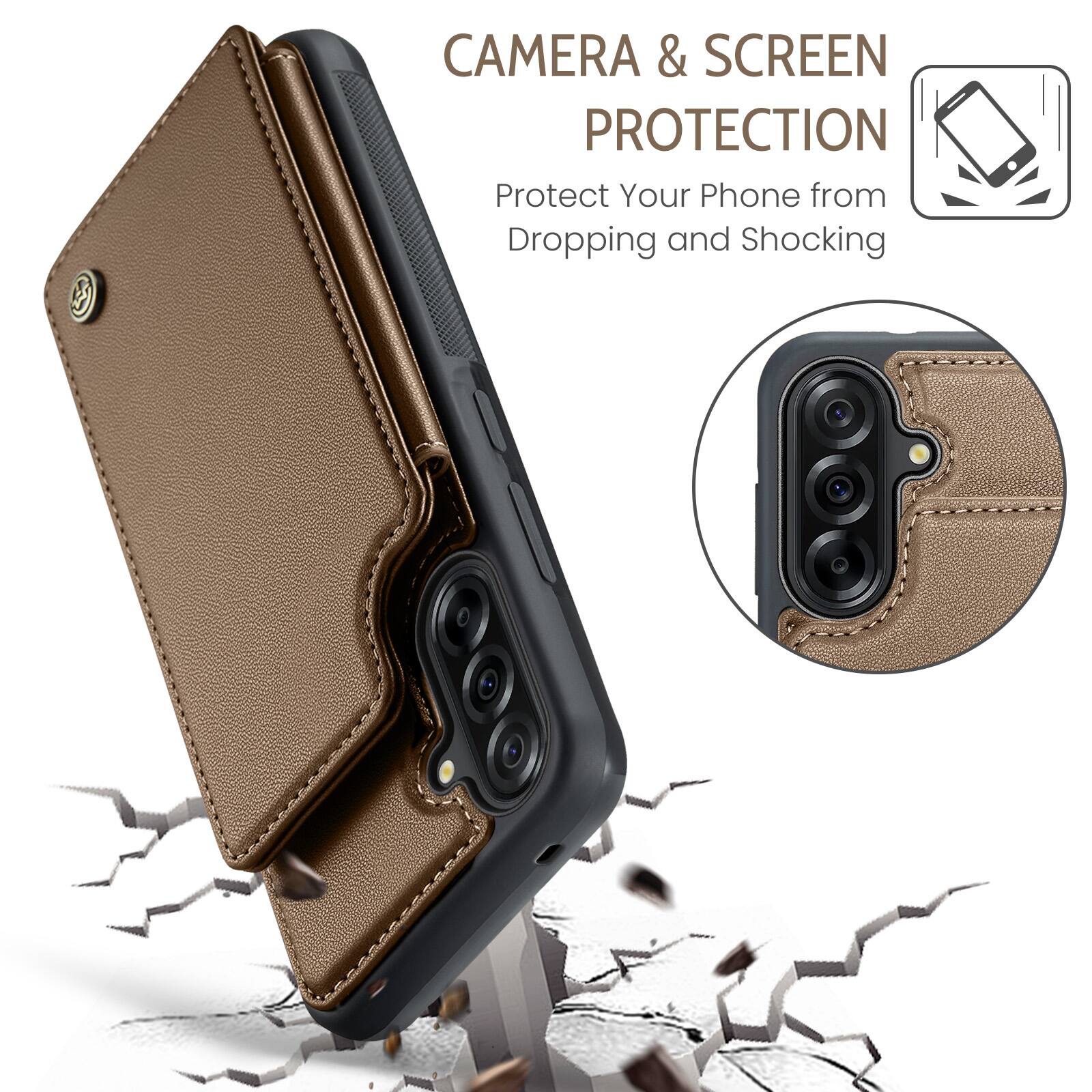 CAMERA & SCREEN PROTECTION  
Protect Your Phone from Dropping and Shocking