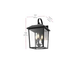 Elegant Lighting - Riggs 10 inch Outdoor Wall Sconce - Black