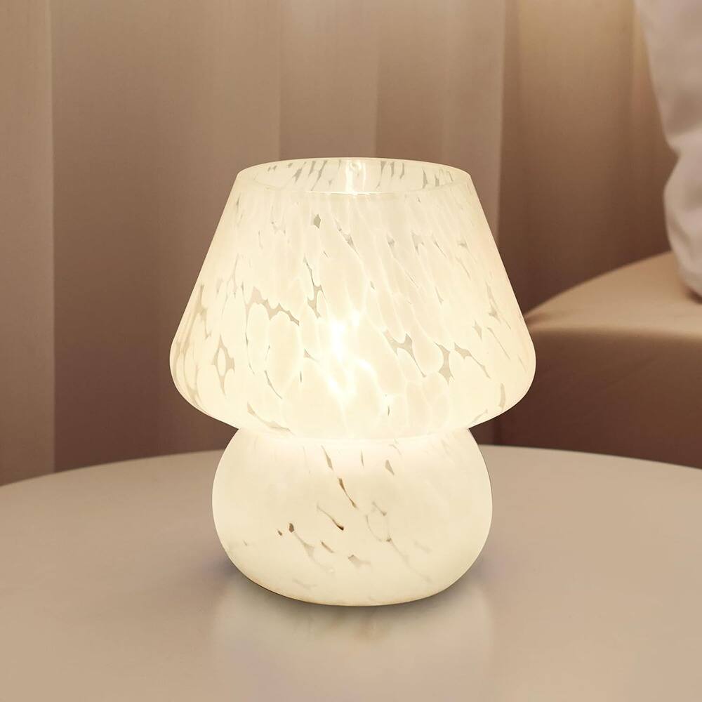 RTMB - White Mushroom Table Lamp – Small Modern Mid-Century Design