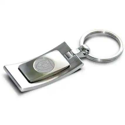 Front. Jardine - Silver New Hampshire Wildcats Team Logo Curve Key Ring - Silver.