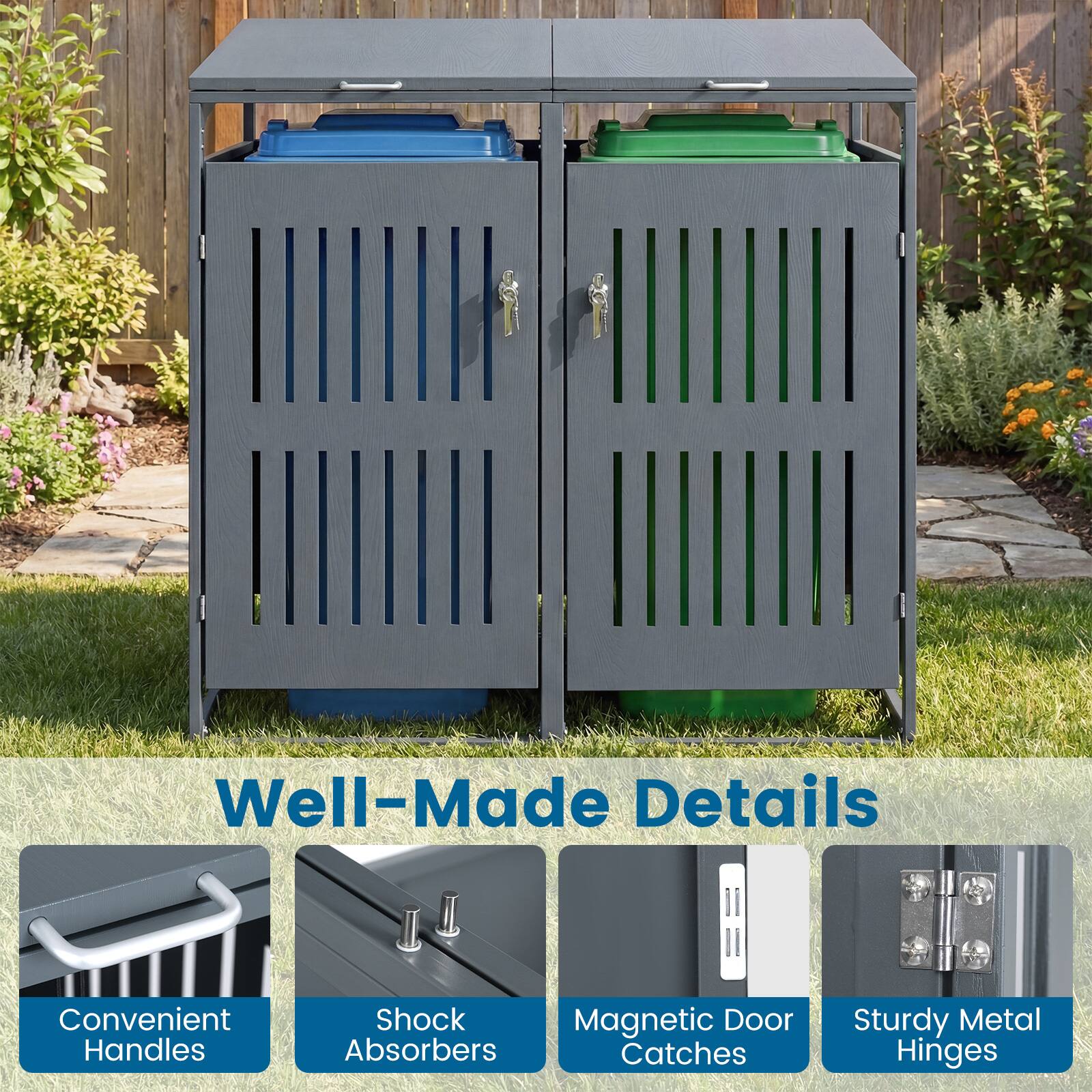 Well-Made Details

Convenient Handles

Shock Absorbers

Magnetic Door Catches

Sturdy Metal Hinges