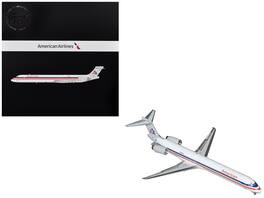 GeminiJets - McDonnell Douglas MD-90 American Airlines N904RA Stripes Gemini 200 Series 1/200 Model Plane - White with Red Blue