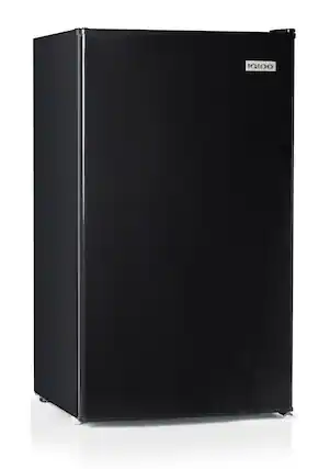 Front. Igloo - 3.2 cu. ft. Black Refrigerator w/ Freezer - Black.