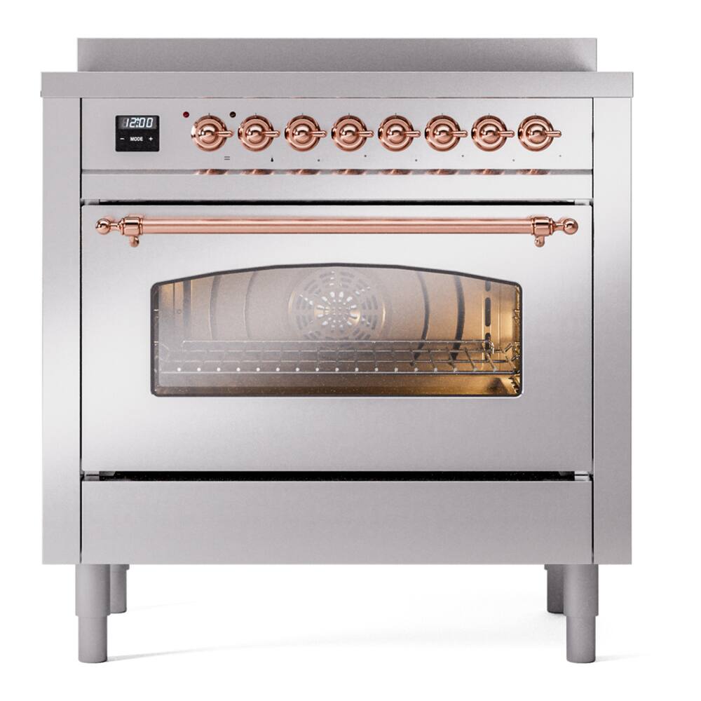 ILVE Nostalgie II Series 36 in. Induction Range with 6 Induction ...