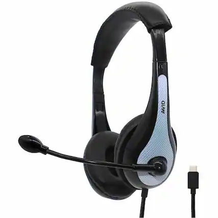 Front. Avid - AVID AE-36 USB-C Headset - Stereo - USB Type C - Wired - 32 Ohm - 20 Hz to 20 kHz - Over-the-head, Over-the-ear - White.