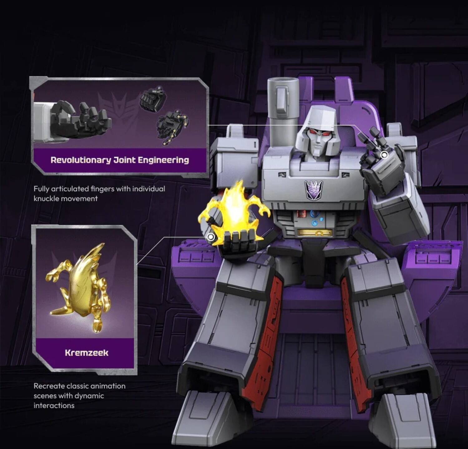Revolutionary Joint Engineering  
FS Fully articulated fingers with individual knuckle movement  
Kremzeek  
Recreate classic animation scenes with dynamic interactions
