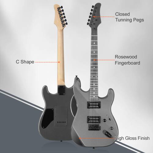 Closed Tuning Pegs  
C Shape  
Rosewood Fingerboard  
High Gloss Finish
