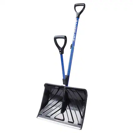 Front. Snow Joe - Snow Joe Shovelution Snow Shovel with 20" Shovel Blade and Handle, SJ-SHLV20 - Blue.
