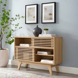 Render Display Stand by Modway - Oak