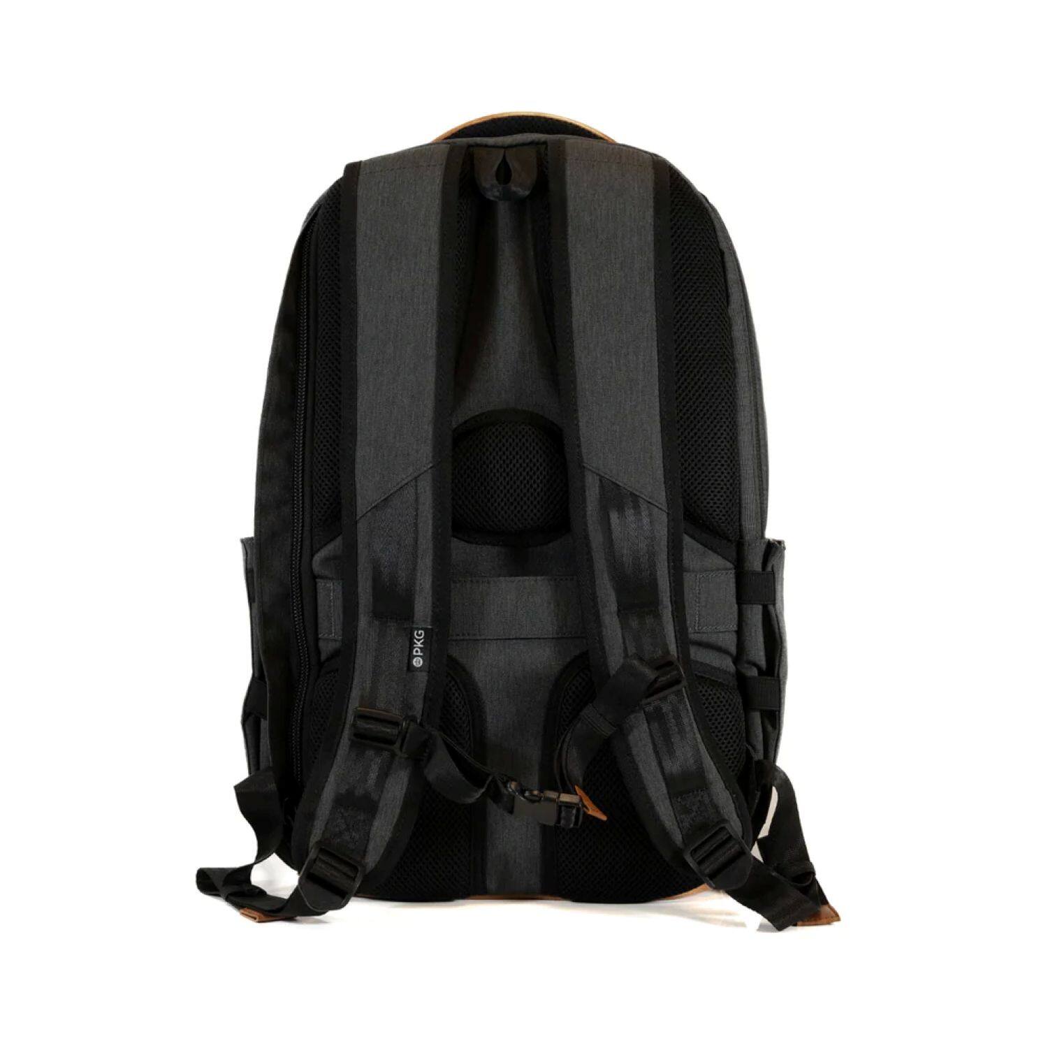 Back. PKG - Aurora II High Volume Backpack - Black Gray.