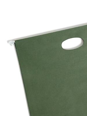Alt View 2. Smead - 100% Recycled Hanging File Jacket, 3 1/2" Expansion, Letter Size, 10/Box - Standard Green.