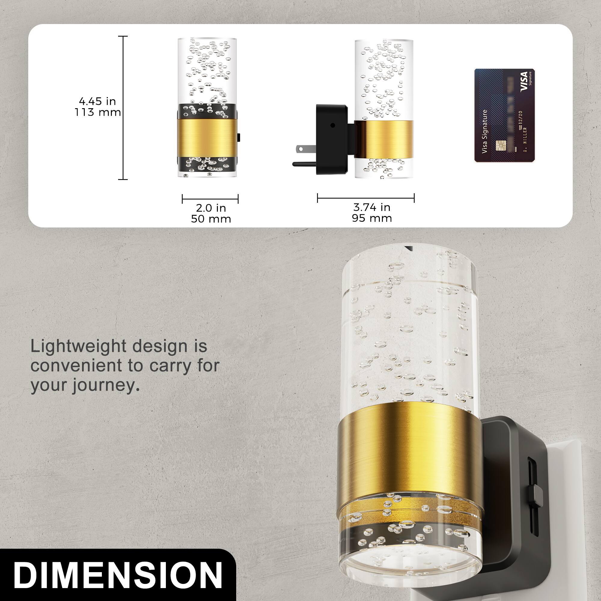 4.45 in 113 mm  
Signature Visa  
VISA 12/20 HILLER  
Signature  
2.0 in 50 mm  
3.74 in 95 mm  
Lightweight design is convenient to carry for your journey.  
DIMENSION