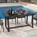 Back. Costway - 63" Large Dining Table for 4-6 People with Heavy-duty Metal Frame Modern - Black.
