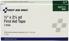 First Aid Only - First Aid Tape, Paper, 1/2", 2/Box (AN5111) - White