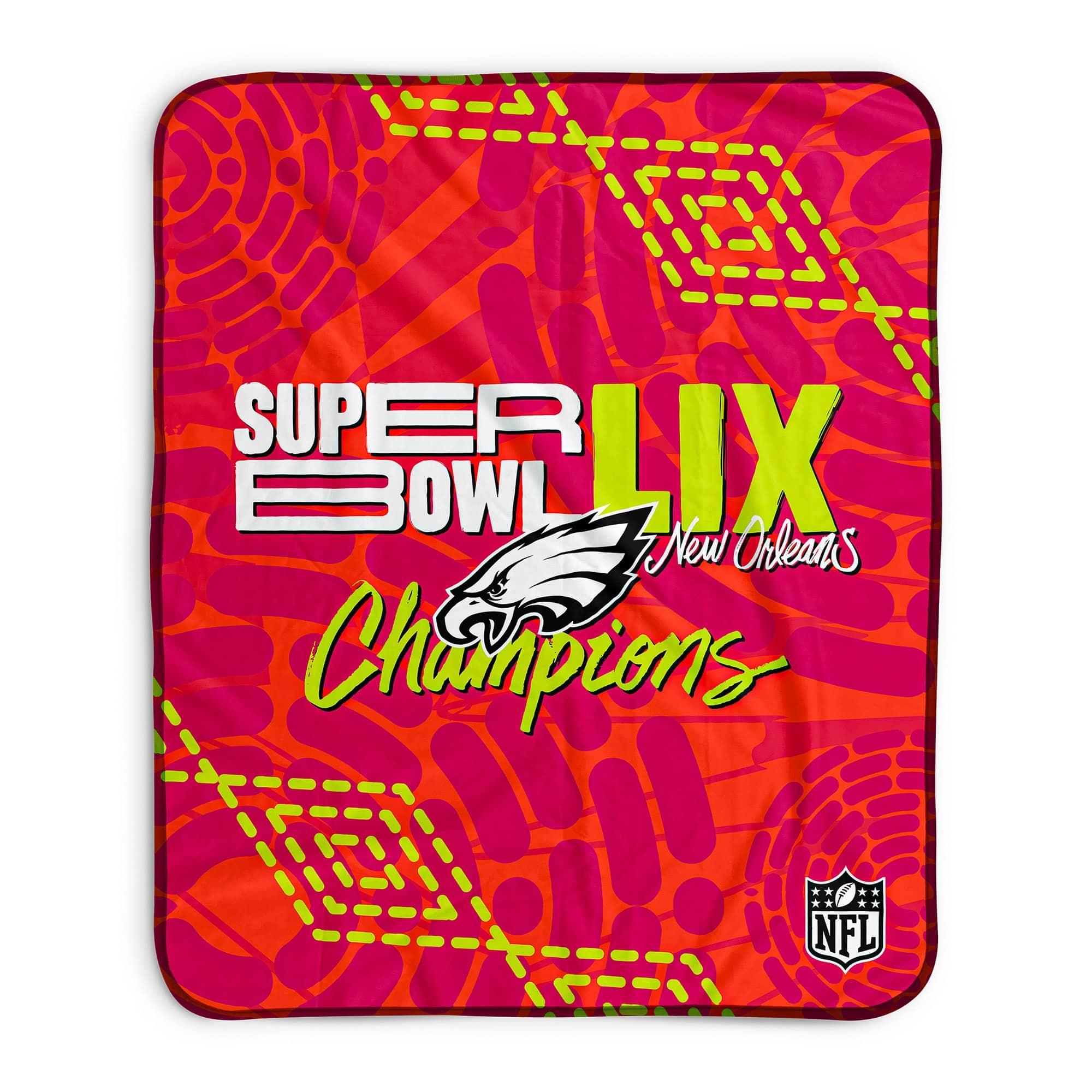 Pegasus - Philadelphia Eagles Super Bowl LIX Champions 50" x 60" Pixel Fleece Blanket - Red