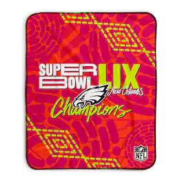 Pegasus - Philadelphia Eagles Super Bowl LIX Champions 50" x 60" Pixel Fleece Blanket - Red